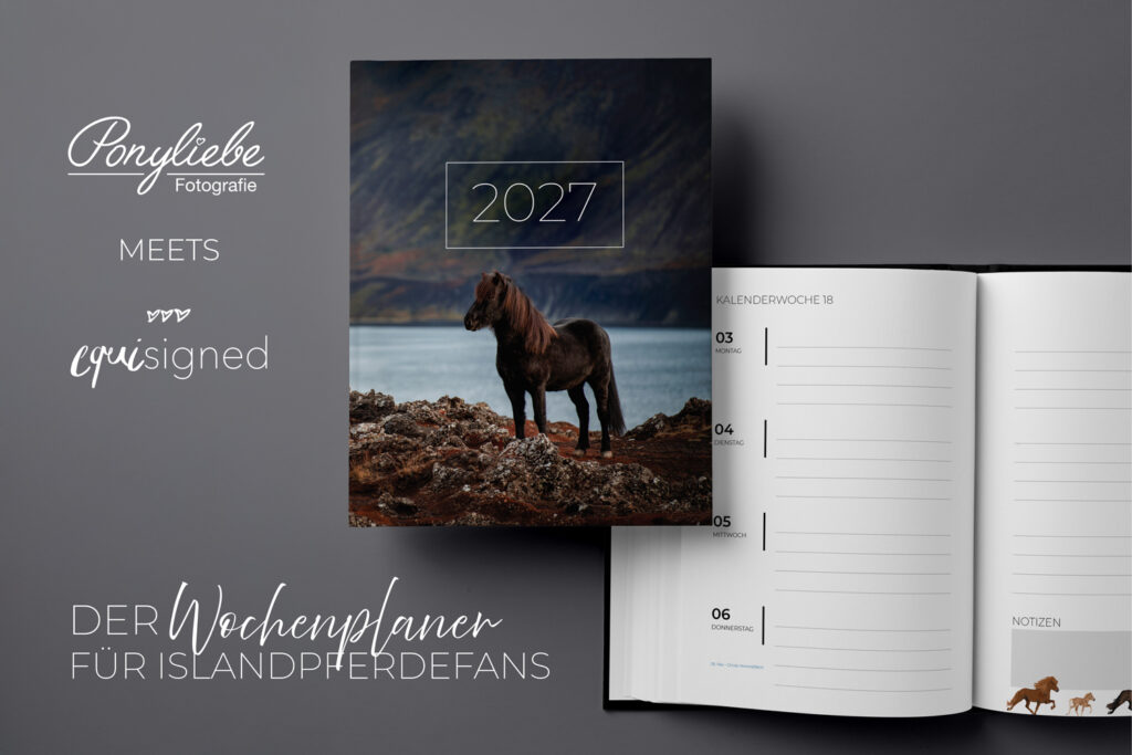 Islandpferde Wochenplaner 2027 von Ponyliebe Fotografie & Equisigned